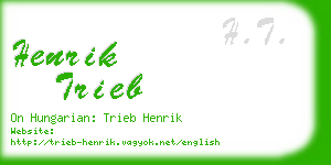 henrik trieb business card